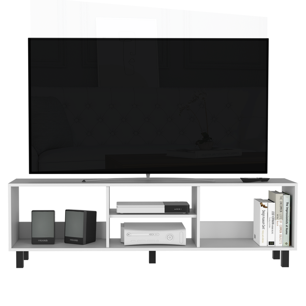 Mesa Para Tv Tunez, Blanco Duqueza, Para Televisor Hasta 70 Pulgadas