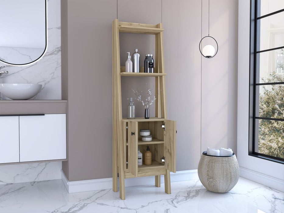 Mueble auxiliar de baño blake, café claro, con dos puertas batientes -  Default Title - Madecentro