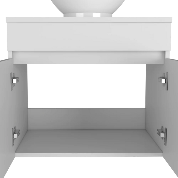 Mueble baño aereo manchester, blanco duqueza, con amplio espacio de almacenamiento