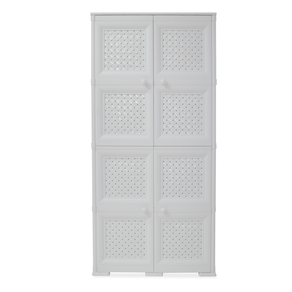 Mueble Organizador Elegance Liso Da Vinci, Blanco Perla, con