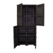 Mueble Organizador Elegance Rattan Da Vinci, Wengue, con Cuatro Puertas Batientes