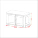 Mueble Organizador Elegance Liso Goya, Wengue, con Dos Puertas Batientes