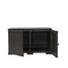 Mueble Organizador Elegance Liso Goya, Wengue, con Dos Puertas Batientes