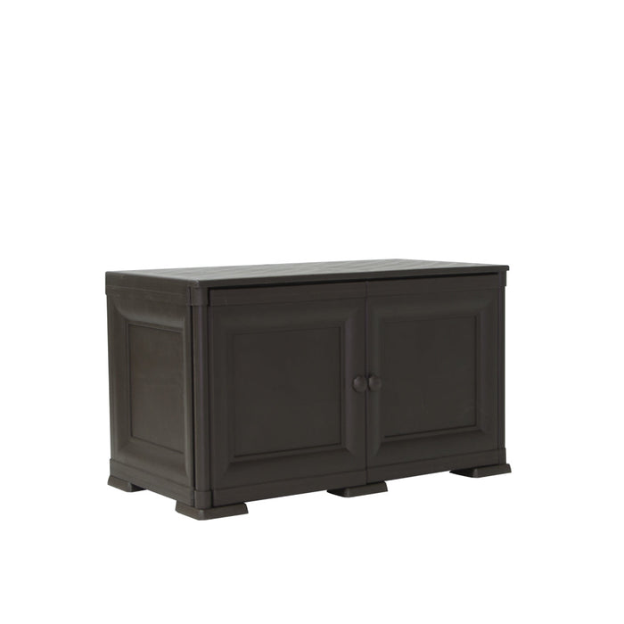 Mueble Organizador Elegance Liso Goya, Wengue, con Dos Puertas Batientes