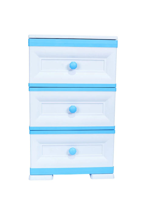 Mueble organizador elegance matisse, infantil azul, con tres cajones deslizables