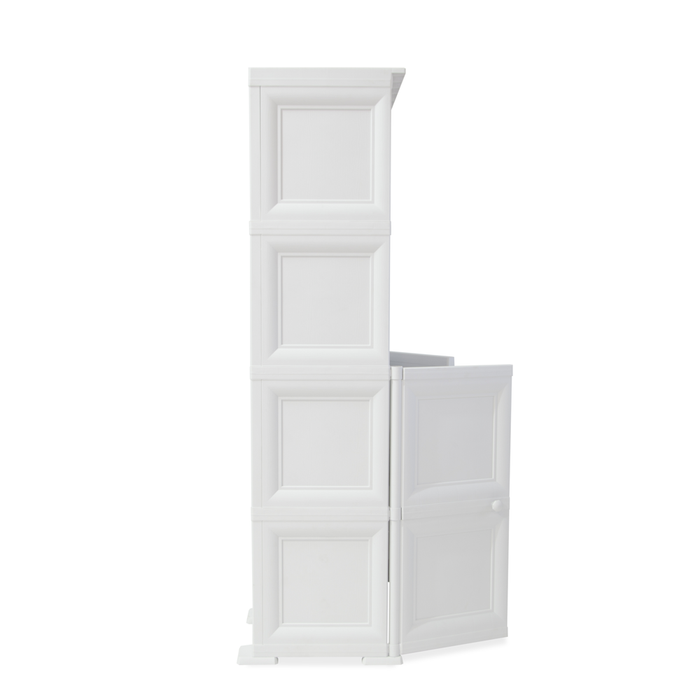 Mueble Organizador Elegance Liso Monet, Blanco Perla, con Dos Puertas Batientes