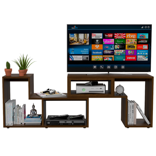 Mesa Para Tv Ascher, Cobre, con Espacio Para Televisor de Hasta 50 Pulgadas