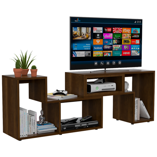 Mesa Para Tv Ascher, Cobre, con Espacio Para Televisor de Hasta 50 Pulgadas