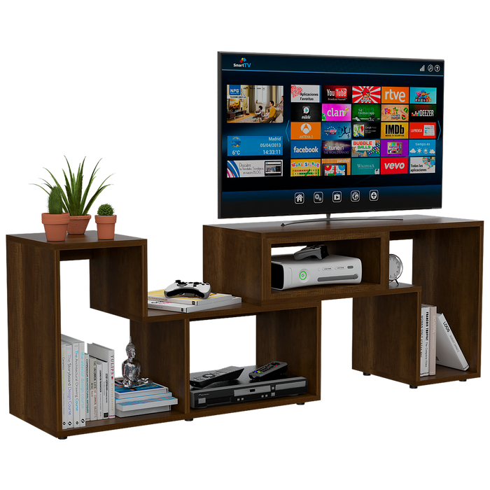 Mesa Para Tv Ascher, Cobre, con Espacio Para Televisor de Hasta 50 Pulgadas