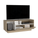 Mesa Para Tv Orisha, Beige y Blanco, Para Televisor de 55 Pulgadas