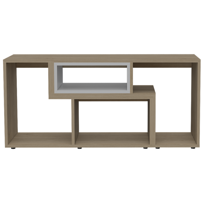 Mesa Para Tv Ascher, Beige y Blanco, Para Televisor de 50 Pulgadas