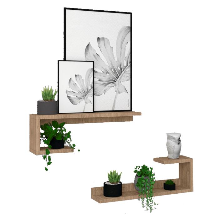 Set de Repisas Satino Beige, X 4 Unidades