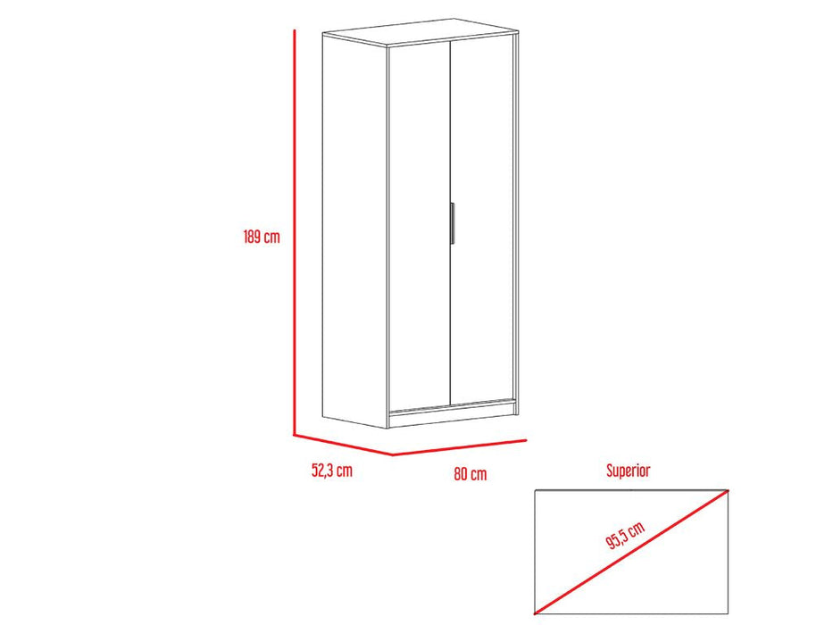 Combo Palaos , Para Habitación, Incluye Closet y Organizador