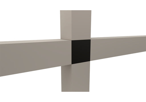 Conector cubo modular en cruz negro