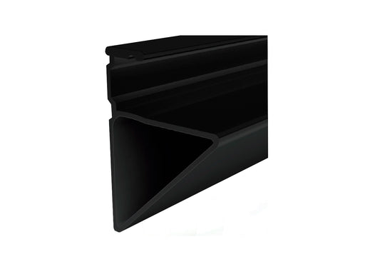 Perfil soporte repisa negro tablero 15 mm x 3 m