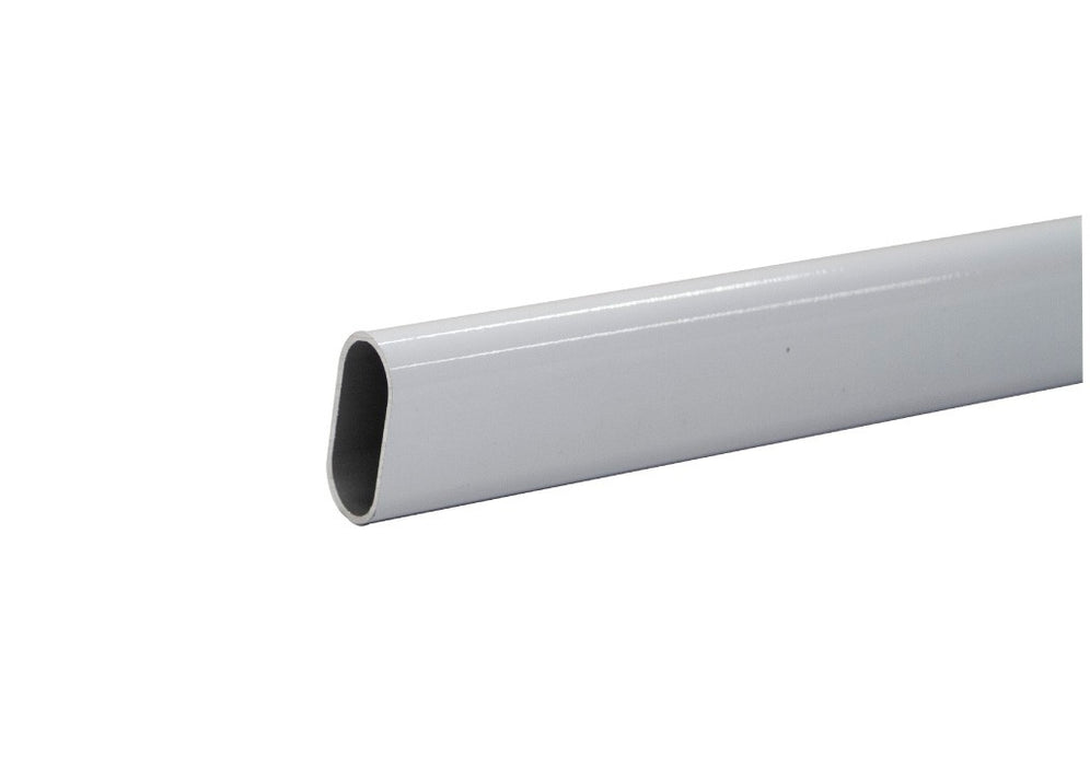 Tubo ovalado en aluminio 15 x 30mm x 3m