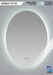 Espejo ovalado con antiempañante WSM703 de 800x600 mm