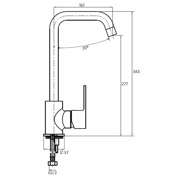 Lavaplatos monocontrol dessin cromo