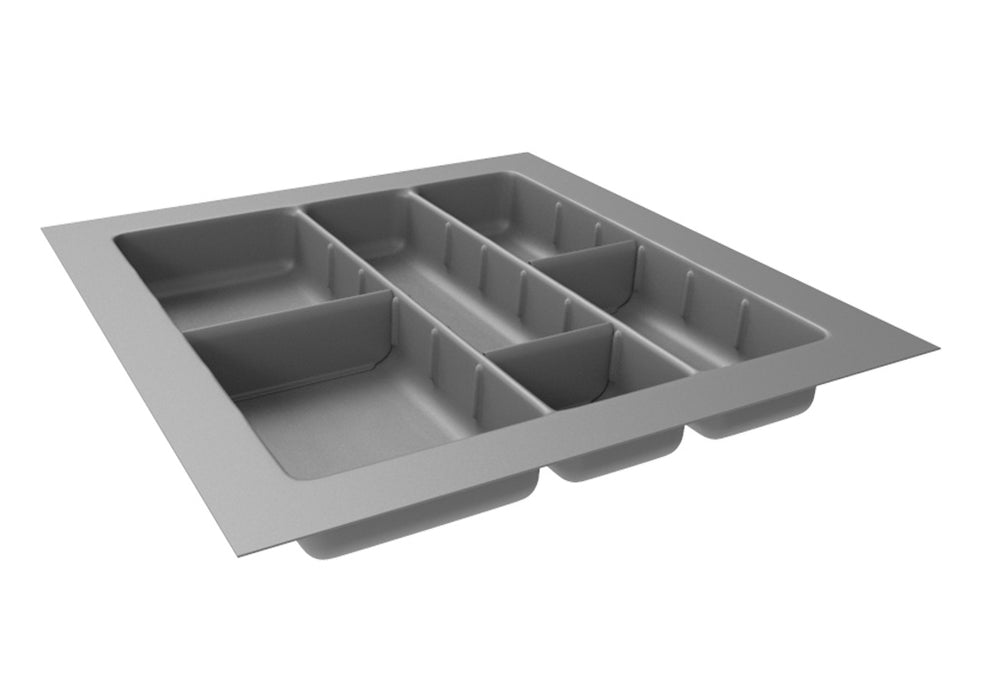 Organizador para cajón gris en plástico 440X480X50mm Madecentro