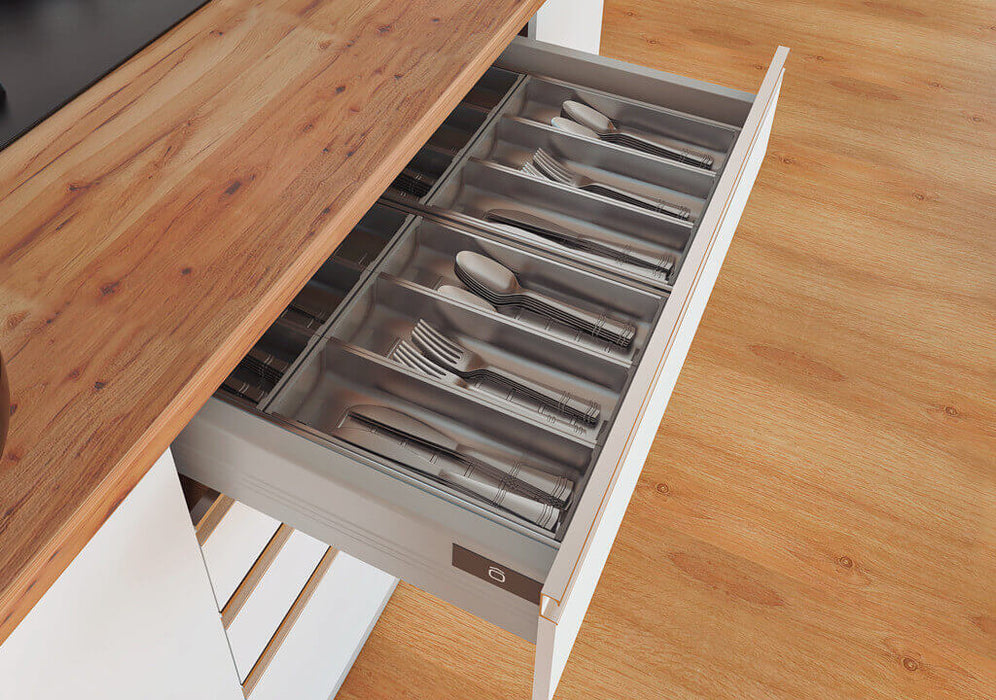 Organizador para cajón, acero 201 474x280x64mm Madecentro