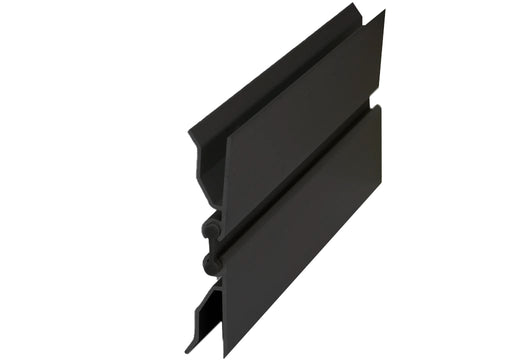 Esquinero escualizable en aluminio negro para zócalo 100mm