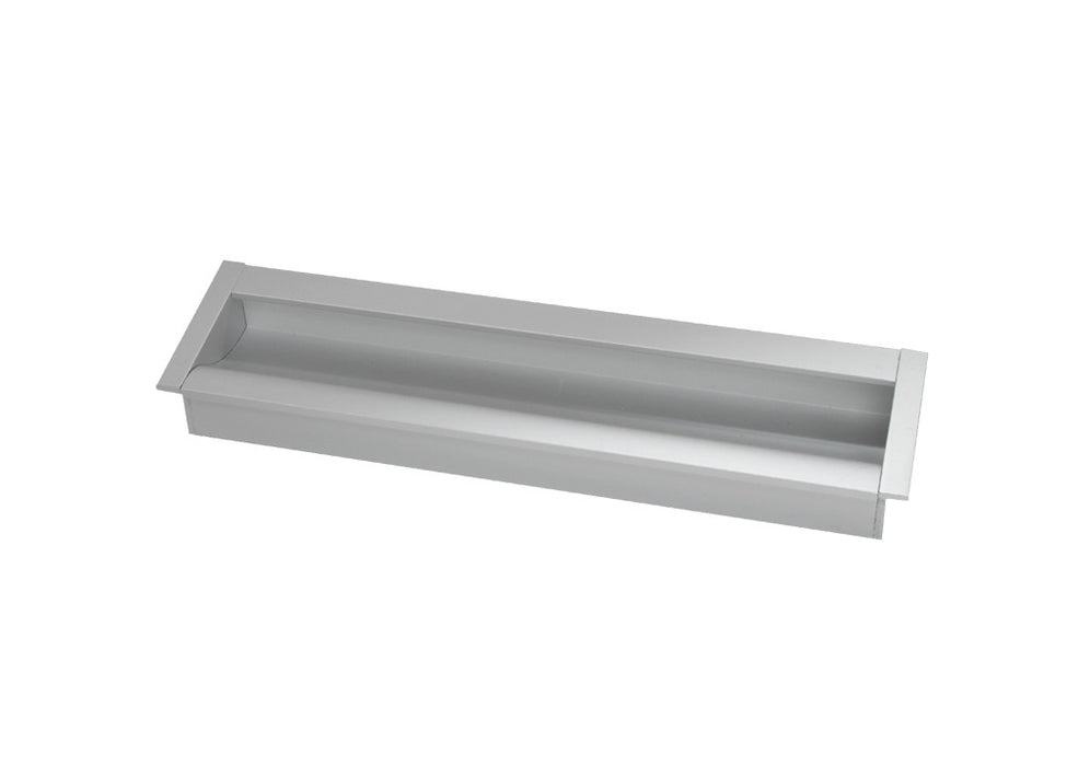 Manija aluminio rectangular de incrustar cc: 352 mm