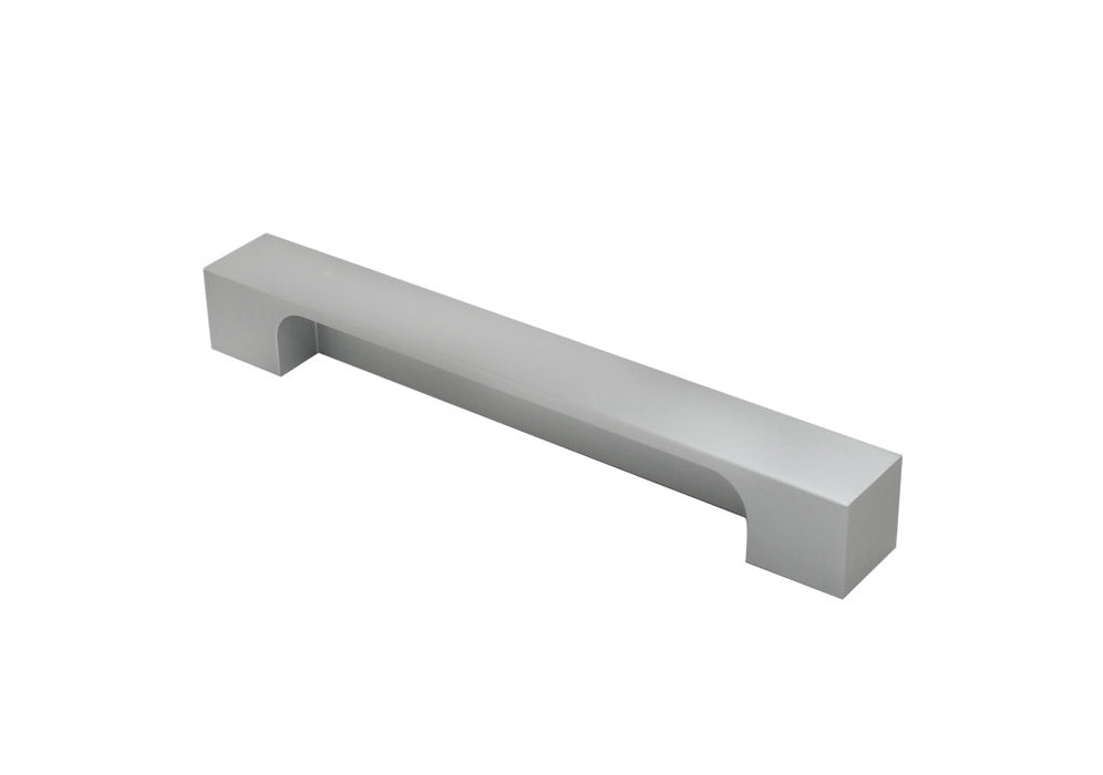 Manija aluminio rectangular cc: 128 mm