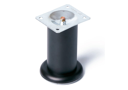 Pata 302 acero cromada 60 mm negra