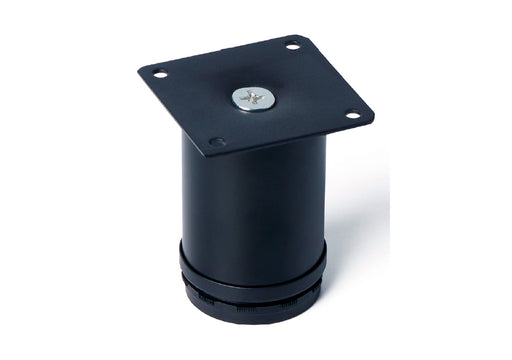 Pata 697 acero 201 con nivelador 40 mm negra