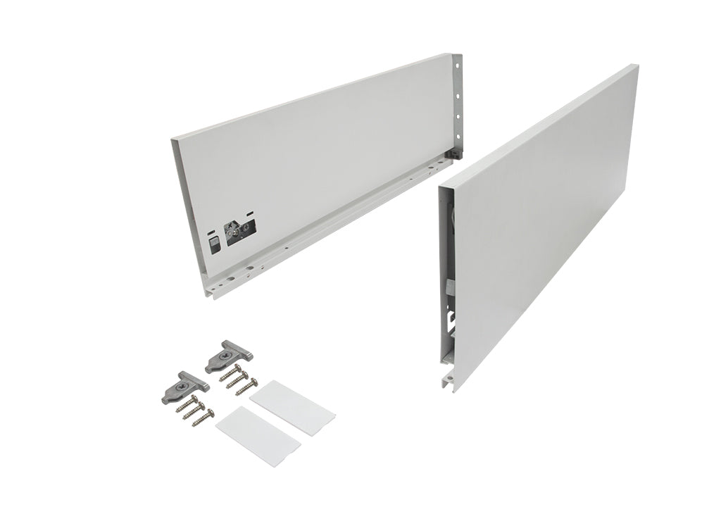 Costado metálico para slim box alto blanco h:148mm l:450mm