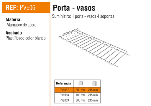 PVE067 PORTAVASO 60 CMS ECONÓMICO