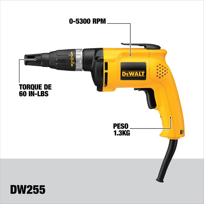 herramientas electricas atornillador para drywall dewalt dw255 madecentro 1