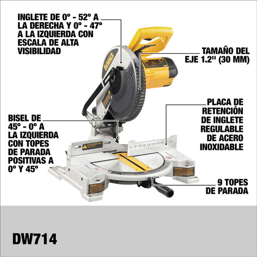 herramientas electricas ingleteadoras dewalt dw714 b3 madecentro 1