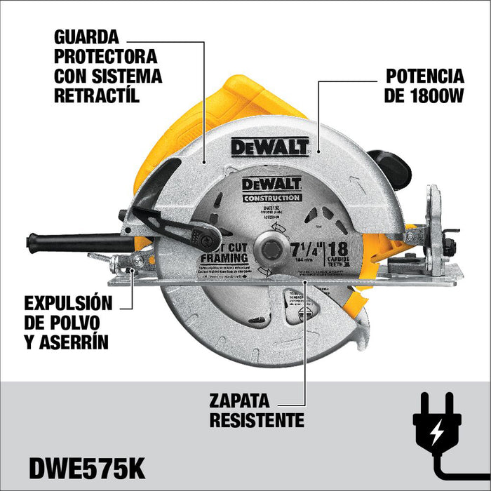 herramientas electricas sierra circular dewalt dwe575k b3 madecentro 1
