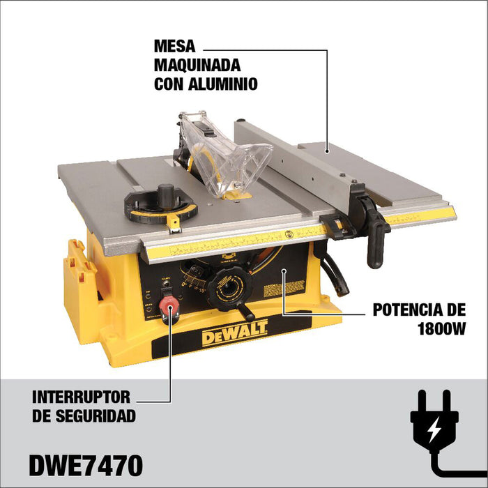 Sierra de mesa 10 pulgadas 1800 w