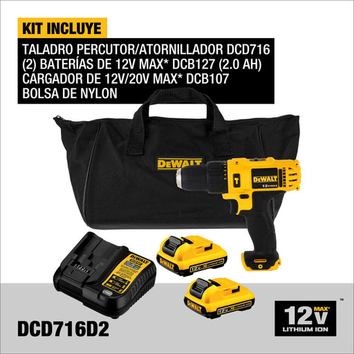 herramientas electricas taladros dewalt dcd716d2 b3 madecentro 1