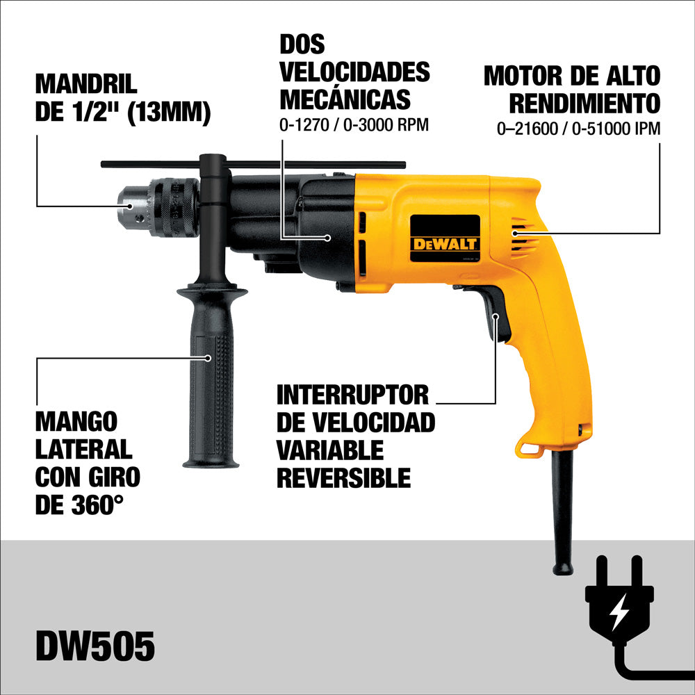 herramientas electricas taladros dewalt dw505c b3 madecentro 1