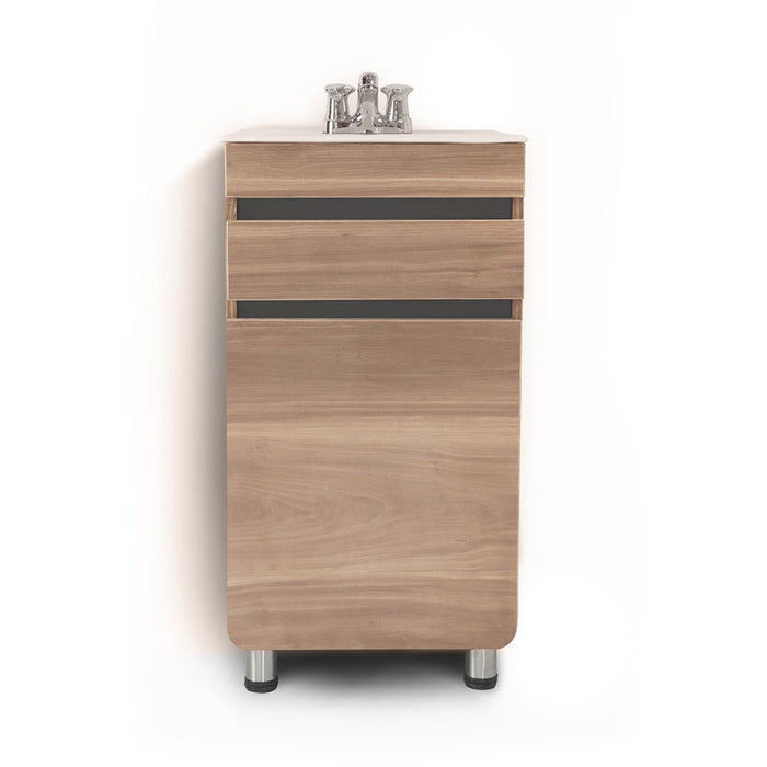 Mueble Corona Aluvia Miel A Piso Con Lavamanos 45x45-1